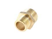 Unique Bargains Male to Male 20 x 25mm M M Fuel Pipe Hex Reducing Bushing Fitting Adapter