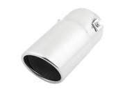 Unique Bargains Car Truck Exhaust Muffler Silencer Stainless Steel Pipe 70mm for Kia S6 Mazda 3