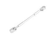 Unique Bargains Motorbike Aluminium Engine Speed Handlebar Stabilizer Lever Bar Rod Silver Tone