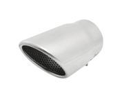 Unique Bargains Stainless Steel Slant Cut Design Polished Exhaust Tip Pipe Muffler for Vehicle