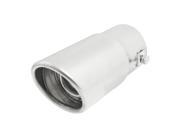 Unique Bargains Unique Bargains Stainless Steel Bolt on Rolled Angle Cut Slant Oval Exhaust Muffler Tip