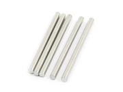 Unique Bargains 5 Pcs RC Toy Car Frame Round Stainless Steel Straight Rods Axles 3mmx50mm