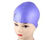 Unique Bargains Unique Bargains Stretchy Dome Shaped Light Purple Silicone Sports Swimming Cap Hat For Adults