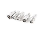 Unique Bargains 5 Pcs F Type Female to TV PAL Male Plug Coax Coaxial RF Connector Adapter
