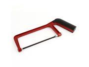 Unique Bargains 10.2 Length Metal Frame Plastic Coated Handle Hacksaw Black Red