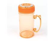 Unique Bargains Water Container Clear Dark Orange Drinking Water Bottle 420ml
