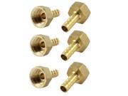 Unique Bargains 6 Pcs 3 8 PT Female to 8mm Hose Barb Air Water Tube Quick Connector Fitting