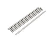 Unique Bargains 5 Pcs RC Airplane Model Part Stainless Steel Round Rods Axles Bars 3mm x 80mm