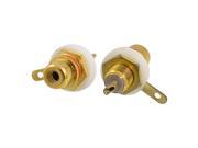 RCA Female Soldering Chassis Receptacle Socket Connector 2 Pcs
