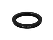 52mm to 42mm Black Aluminum Step Down Filter Ring Adapter for Camera