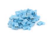 Unique Bargains 40pcs 90 Degree Nylon Insulated Female Push On Wire Terminal Connector 16 14 AWG