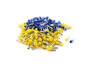 Unique Bargains 320Pieces E6012 6.0mm2 Wire Yellow Blue Insulated Tublar Tube Ends Terminals