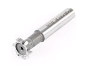 Unique Bargains 16mm x 3mm Cutting Tool 10mm Straight Shank 6 Flutes HSS T Slot End Mill