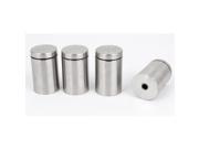 Unique Bargains 4 Pcs 25mm x 40mm Wall Mount Stainless Steel Standoff Nail Hardware for Glass