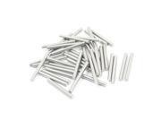 40pcs Silver Tone Stainless Steel 30 x 3mm Round Rod Shaft for RC Model