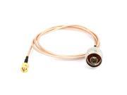 Unique Bargains Type N to RP SMA Male M M Connector Pigtail RG316 Coaxial Coax Cable Lead 1Meter