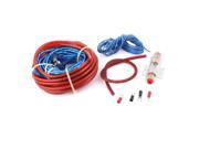 Unique Bargains 5 in 1 Vehicle Car Audio Battery Copper Cable Amplifier Wiring Kit Set