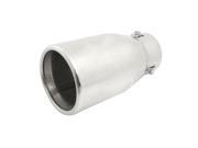 Unique Bargains Automotive Car Stainless Steel Silver Tone Repairing 2.8 Exhaust Muffler Tip