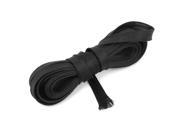 Unique Bargains 13M Long 22mm 7 8 Wide Nylon Braided Expandable Sleeving Cable Harness