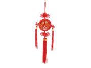Red Handcraft Fish Detailing Chinese Knot for Auto Hanging Decor