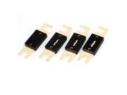 Unique Bargains 4 x Gold Tone Plated Sheet 200A Rated ANL Fuse for Auto