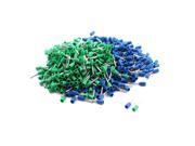 Unique Bargains 640pcs E7508 Pre Insulated Tube Terminal Pin Connector 20AWG Green Blue