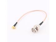 Unique Bargains BNC Male to MCX Male Right Angle Adapter Connector RG316 Coaxial Cable 20cm