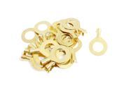 20 Pcs 10mm Stud 5mm Wire Non Insulated Bare Ring Lug Terminal Connector