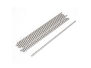 Unique Bargains 10 Pcs RC Airplane Model Part Stainless Steel Round Rods Axles Bars 3mm x 140mm