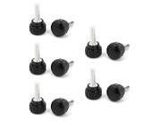 Lathe M5 x 15mm x 15mm Black Round Head Thumbscrew Grip Knurled Knobs 10 Pcs Lathe M5 x 15mm x 15mm Black Round Head Thumbscrew Grip Knurled Knobs 10 Pcs