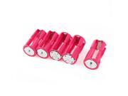 Unique Bargains 5pcs OFuchsia Battery Holder for 3 x 1.5V AAA Batteries Flashlight Torch
