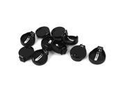 Unique Bargains 10 Pcs CR2032 2025 Round Button Coin Battery Holder Socket Black