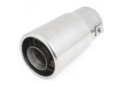 Unique Bargains Stainless Steel 6.6cm Inlet Exhaust End Muffler Silver Tone for Car Auto