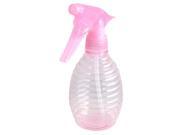 Unique Bargains Tear Drop Design Hairdressing Floral Plants Water Sprayer 350ml Clear Pink