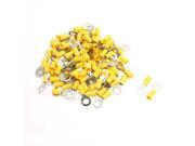 100 x RV5.5 8 Yellow Pre Insulated Ring Terminals for AWG 12 10 Wire 5 16 Stud