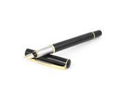 Unique Bargains 5.2 Long Squeeze Converter 0.6mm Nib Black Writing Fountain Pen