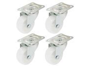 Unique Bargains 4PCS Single Wheel Screw Mounting 2 Rotary Swivel Caster for Shopping Carts