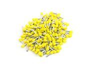 Unique Bargains 190 x Yellow Pre Insulated Ferrules Terminals Connectors E6012 for 10AWG Wire