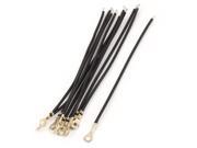 Unique Bargains 10PCS OT 3 0.5mm2 AWG20 Non Insulated Ring Terminal Wire 120mm for 3.2mm Stud