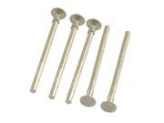Unique Bargains Diamond Coated Flat Nail Tip Mounted Point Buffing Bit 6mm 5pcs