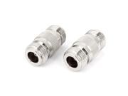 Unique Bargains 2 Pcs 16mm Type N Female to Female RF Coaxial Connector Coupler Adapter
