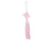 Unique Bargains Home Bedroom Pink Tassel Decor Hanging Ornament Pendant Chinese Knot Zjeyy