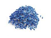 Unique Bargains SV2 5 Fork Type Pre Insulated Wiring Terminals Blue 1000pcs for AWG 16 14