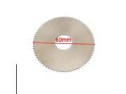 Unique Bargains 72T 60mm OD 1mm Thick HSS Circular Slitting Saw Gray