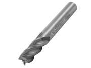 Unique Bargains 0.39 Dia Cutting HSS Straight Shank 4 Flute End Mill Tool