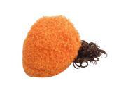 Unique Bargains Girls Cosplay Orange Brown Curly Wig Hair Hat Ornament