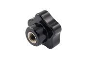 Unique Bargains 25mm Height 10mm Female Thread Dia Black Star Knob New