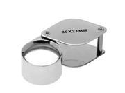 Unique Bargains Magnifying Loupe 30 x 21mm Magnifier Jewelers Jewelry