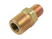 Unique Bargains 5 8 Male Threads x 3 8 Inverted Flare Straight Coupling Fuel Line Fitting