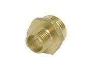 Unique Bargains Gold Tone Brass Male to Male Thread Reducing Nipple Pipe Fitting
